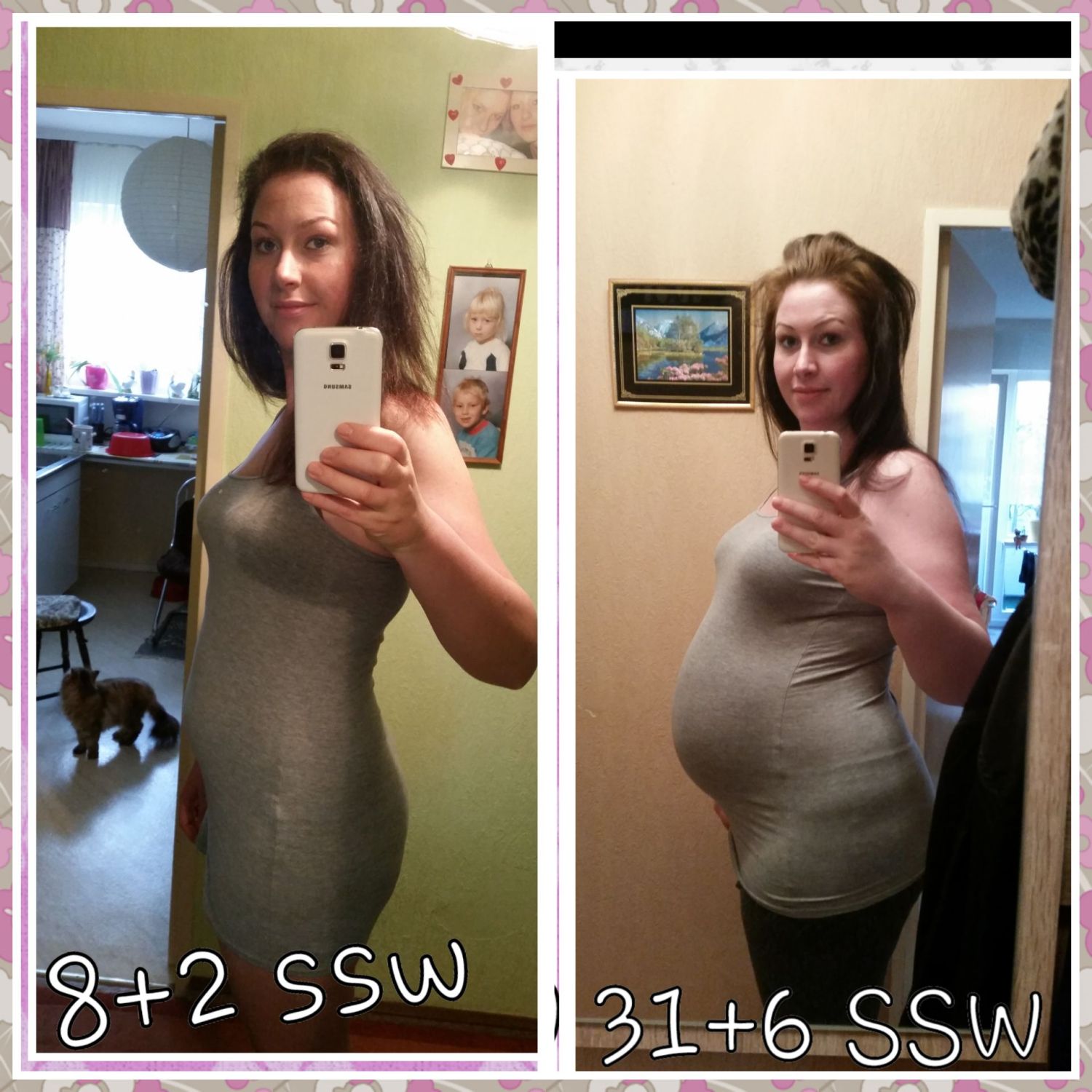 Baby Im 5 Monat Im Bauch : Babybäuche • 31. bis 36. SSW ( 7./8./9