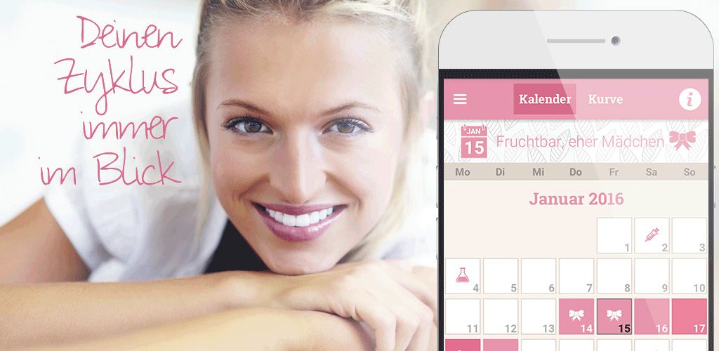 Zykluskalender-App mit Temperaturkurve und Eisprungkalender – 9monate.de